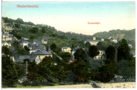 06912-Kötzschenbroda-1906-Niederlößnitz mit Kuranstalt-Brück & Sohn Kunstverlag