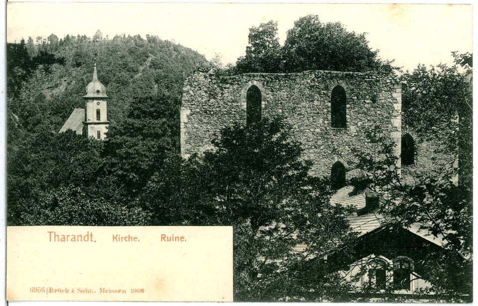 06956-Tharandt-1906-Kirche - Ruine-Brück & Sohn Kunstverlag