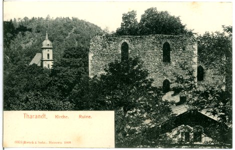 06956-Tharandt-1906-Kirche - Ruine-Brück & Sohn Kunstverlag