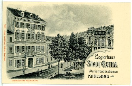 07601-Karlsbad-1906-Logoíerhaus Stadt Gotha-Marienbader Straße-Brück & Sohn Kunstverlag