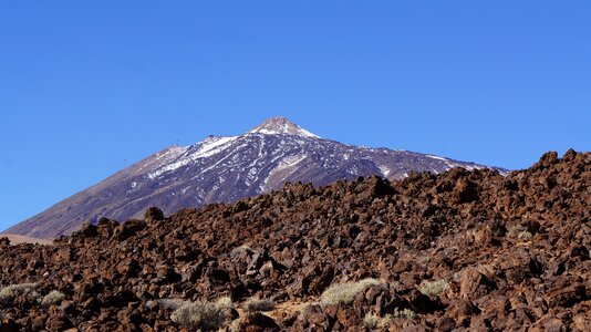 Volcano landscape teide photo