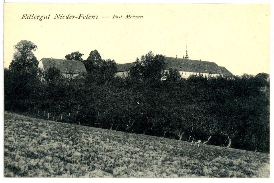 08038-Polenz-1906-Rittergut Niederpolenz-Brück & Sohn Kunstverlag