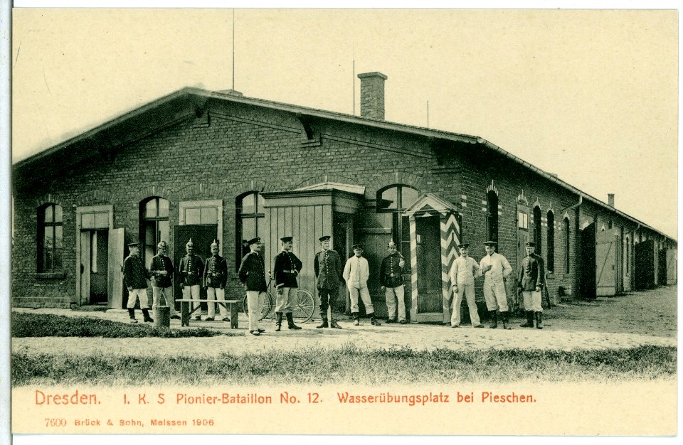 07600-Dresden-1906-Wasserübungsplatz bei Pieschen-Brück & Sohn Kunstverlag