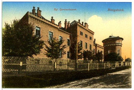 07081-Königsbrück-1906-Garnisonslazarett-Brück & Sohn Kunstverlag
