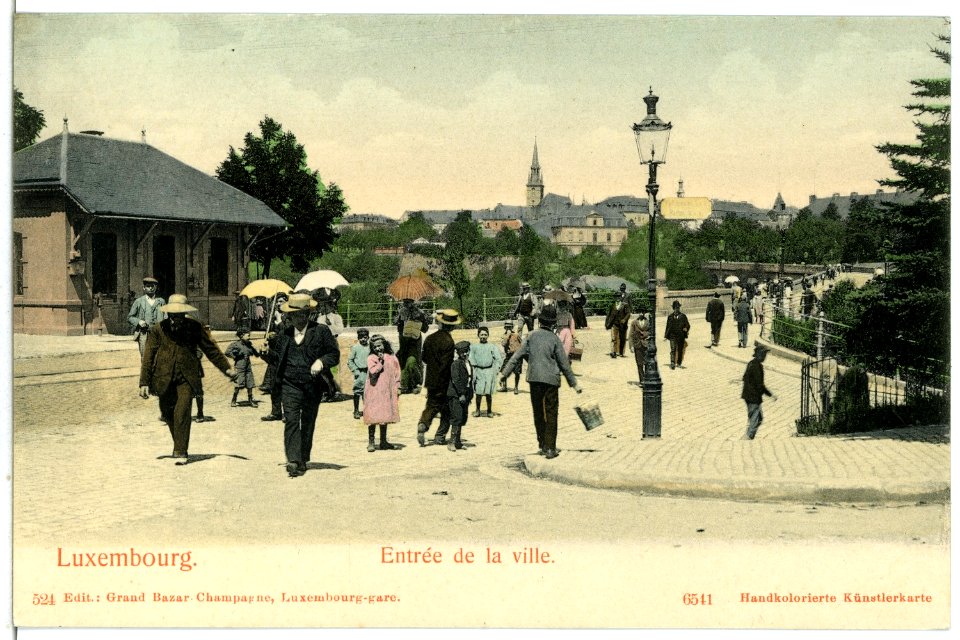 06541-Luxemburg-1905-Entree de la ville-Brück & Sohn Kunstverlag