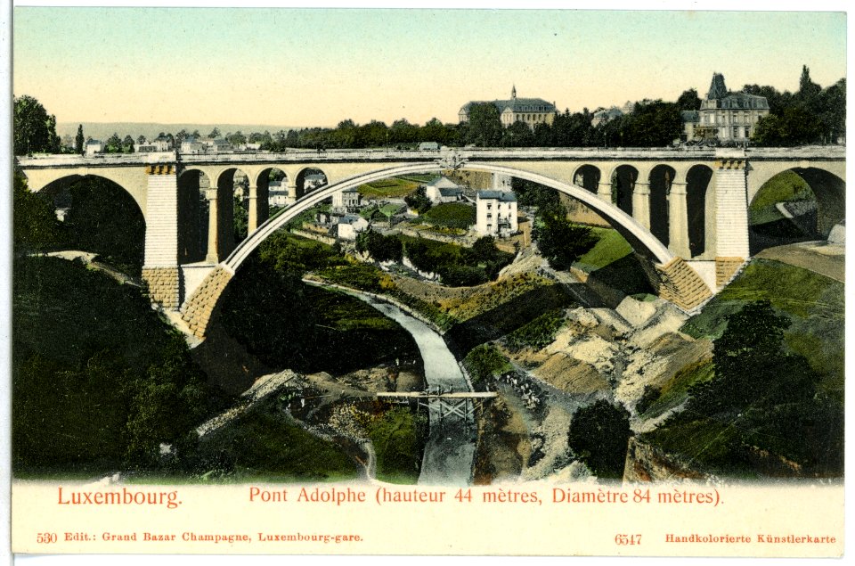 06547-Luxemburg-1905-Pont Adolphe-Brück & Sohn Kunstverlag