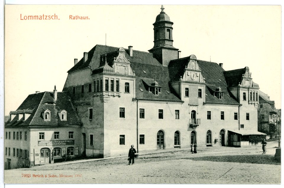 07033-Lommatzsch-1906-Rathaus-Brück & Sohn Kunstverlag
