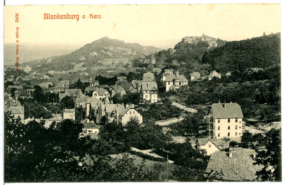 09062-Blankenburg-1907-Blick auf Blankenburg-Brück & Sohn Kunstverlag