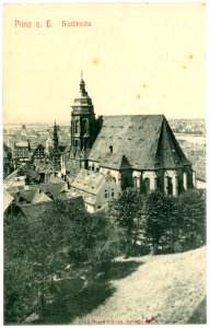 06904-Pirna-1906-Stadtkirche-Brück & Sohn Kunstverlag
