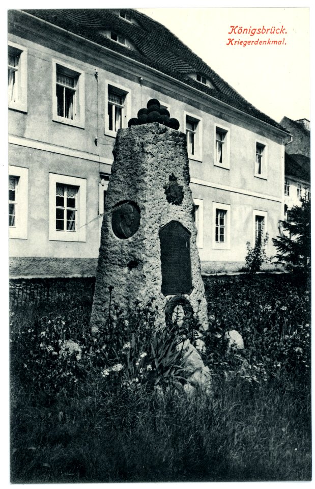 07089-Königsbrück-1906-Kriegerdenkmal-Brück & Sohn Kunstverlag