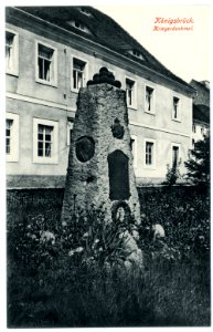 07089-Königsbrück-1906-Kriegerdenkmal-Brück & Sohn Kunstverlag