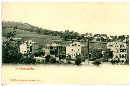 07052-Niederwartha-1906-Wohnhäuser-Brück & Sohn Kunstverlag