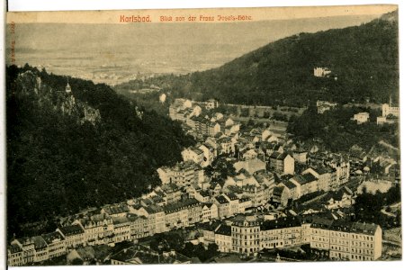 06891-Karlsbad-1906-Blick auf Karlsbad von der Franz-Josefs-Höhe-Brück & Sohn Kunstverlag photo