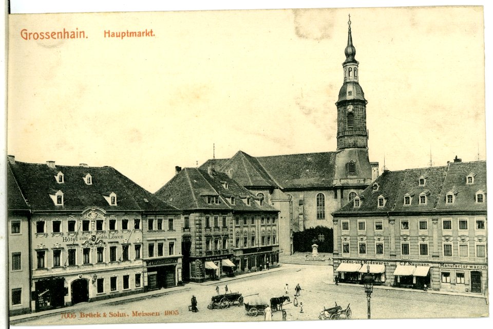 07005-Großenhain-1906-Hauptmarkt-Brück & Sohn Kunstverlag