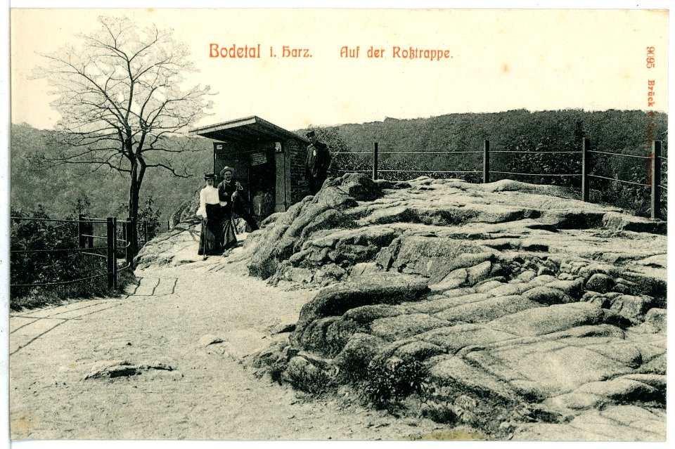 09095-Bodetal-1907-Auf der Roßtrappe-Brück & Sohn Kunstverlag