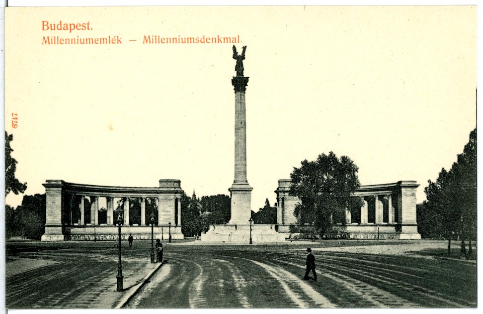 06747-Budapest-1905-Milleniumsdenkmal-Brück & Sohn Kunstverlag