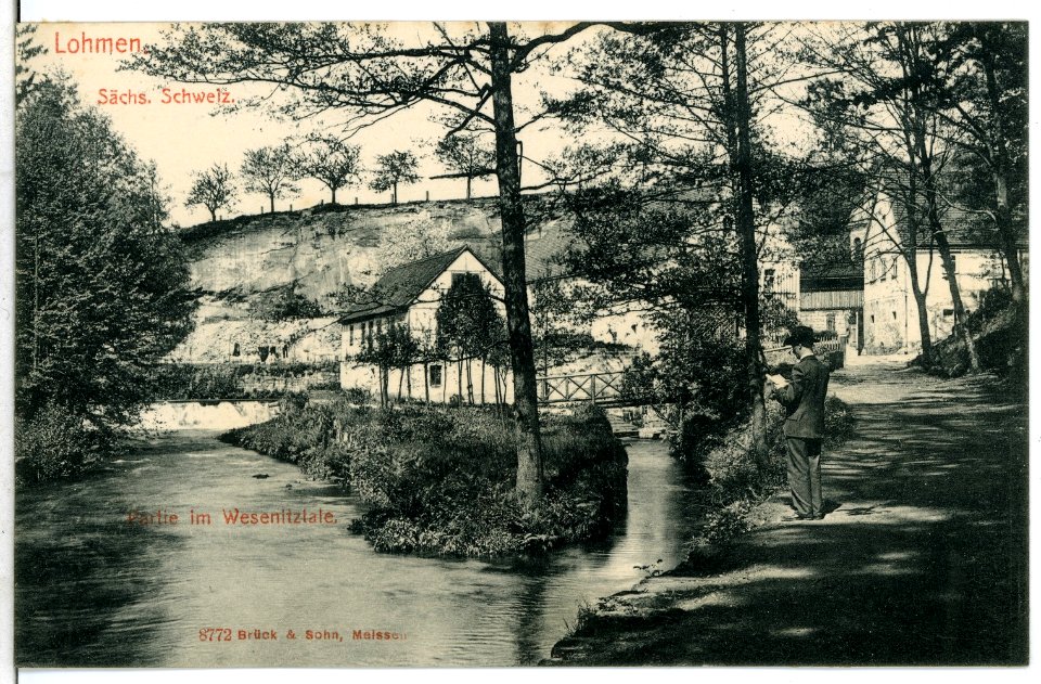 08772-Lohmen-1907-Im Wesenitztal-Brück & Sohn Kunstverlag