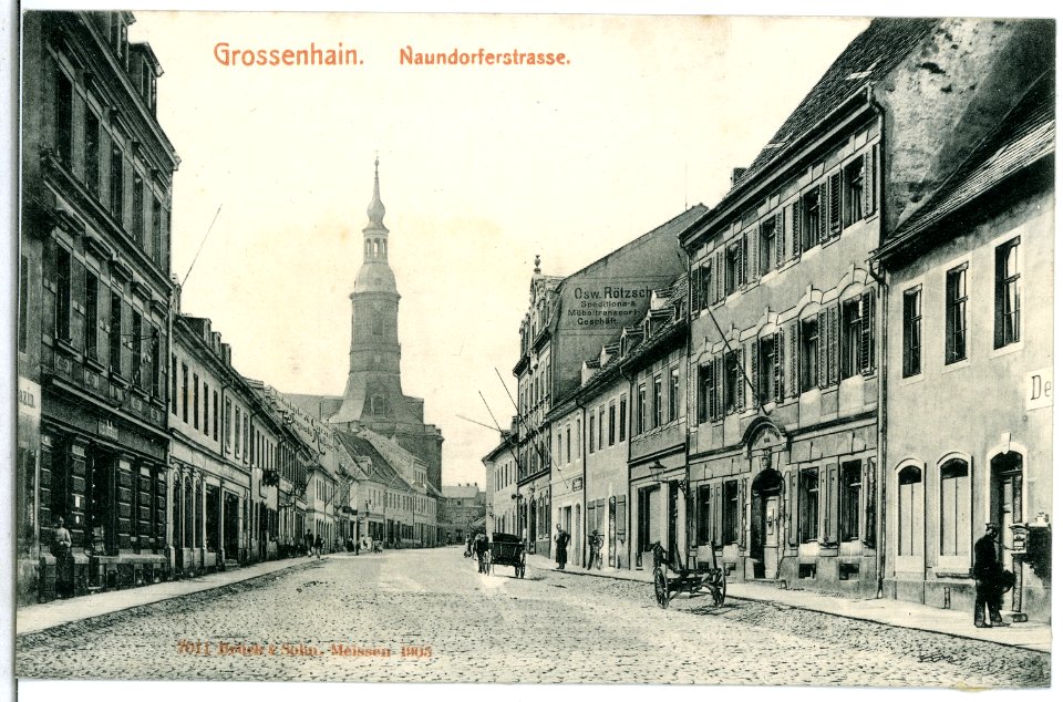 07011-Großenhain-1906-Naundorfer Straße-Brück & Sohn Kunstverlag