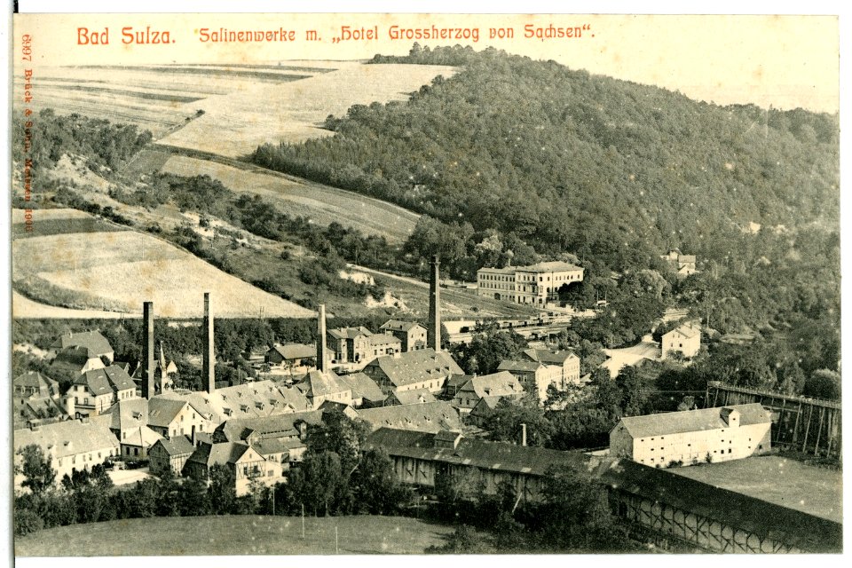 06997-Bad Sulza-1906-Salinenwerke, Hotel Großherzog von Sachsen-Brück & Sohn Kunstverlag