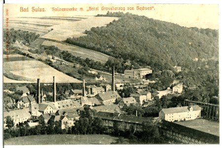 06997-Bad Sulza-1906-Salinenwerke, Hotel Großherzog von Sachsen-Brück & Sohn Kunstverlag