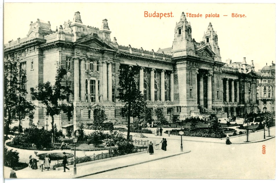06831-Budapest-1905-Börsenpalais-Brück & Sohn Kunstverlag