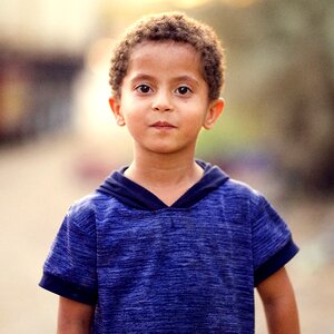 Child portrait cheerful