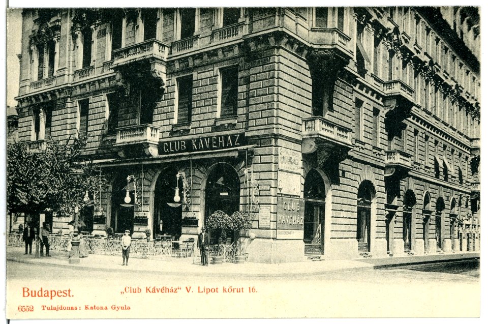 06552-Budapest-1905-"Club Kavehaz" V. Lipot korut 16-Brück & Sohn Kunstverlag