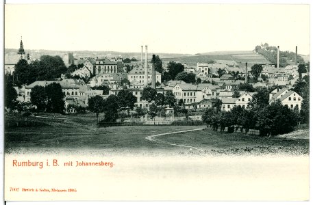 07002-Rumburg-1906-Stadtansicht mit Johannesberg-Brück & Sohn Kunstverlag