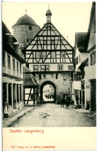 06851-Langenburg-1905-Stadttor-Brück & Sohn Kunstverlag