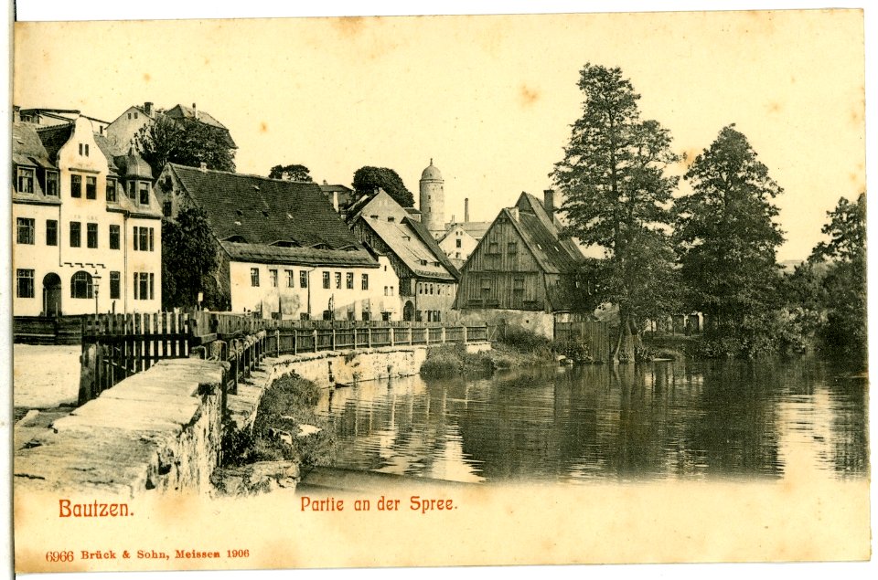 06966-Bautzen-1906-An der Spree-Brück & Sohn Kunstverlag