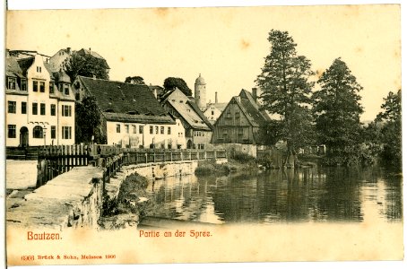 06966-Bautzen-1906-An der Spree-Brück & Sohn Kunstverlag