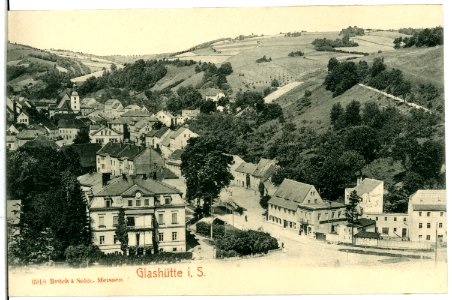 06918-Glashütte-1906-Blick auf Glashütte-Brück & Sohn Kunstverlag
