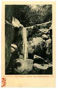 06794-Santa Barbara-1905-Waterfall in "San Ysidro" Canyon near Santa Barbara-Brück & Sohn Kunstverlag