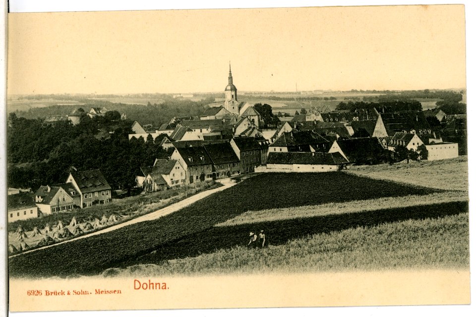 06926-Dohna-1906-Blick auf Dohna-Brück & Sohn Kunstverlag