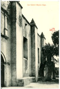 06697-San Gabriel-1905-San Gabriel Mission Steps-Brück & Sohn Kunstverlag