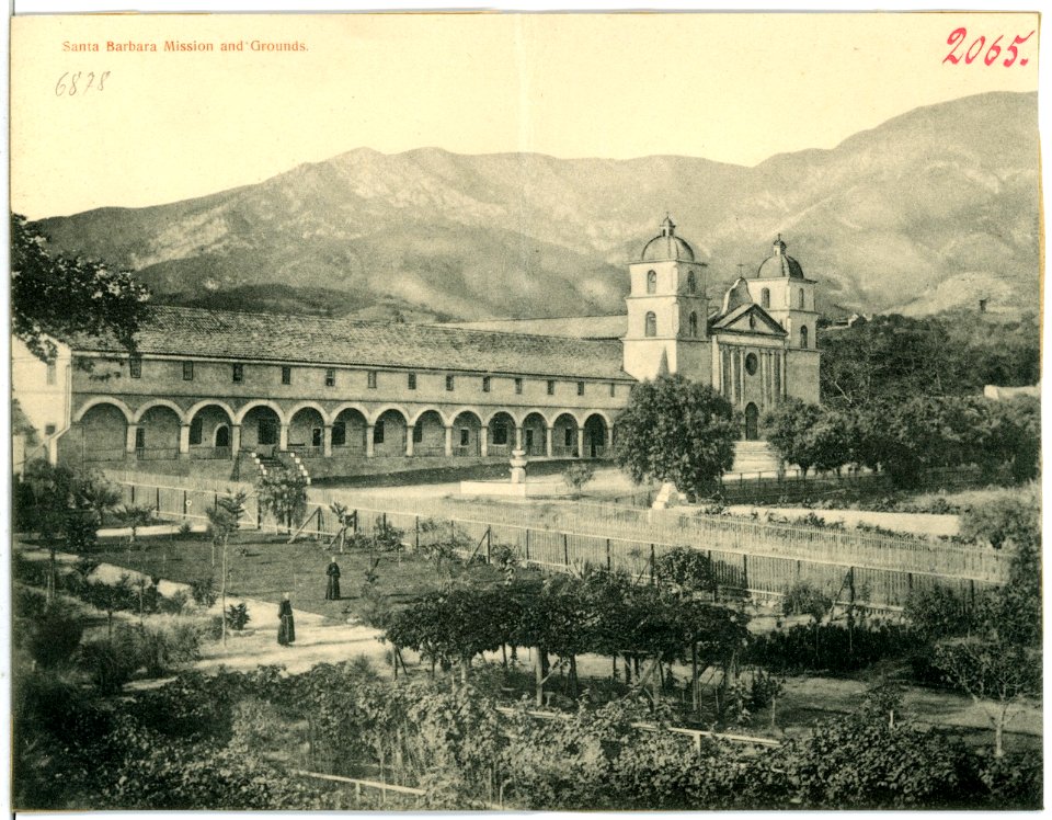 06878-Santa Barbara-1906-Santa Barbara Mission and Grounds-Brück & Sohn Kunstverlag