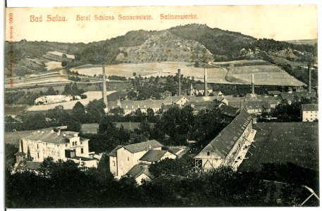 06996 Bad Sulza 1906 Hotel Schloss Sonnenstein, Salinenwerke Brück & Sohn Kunstverlag