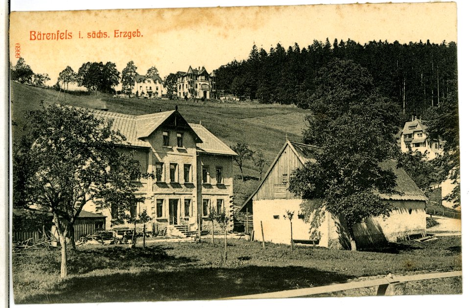 06669-Bärenfels-1905-Blick in den Ort-Brück & Sohn Kunstverlag