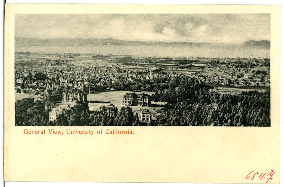06847-Kalifornien-1905-General View of University of California-Brück & Sohn Kunstverlag