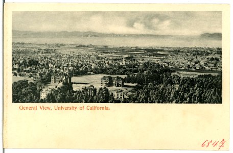 06847-Kalifornien-1905-General View of University of California-Brück & Sohn Kunstverlag photo