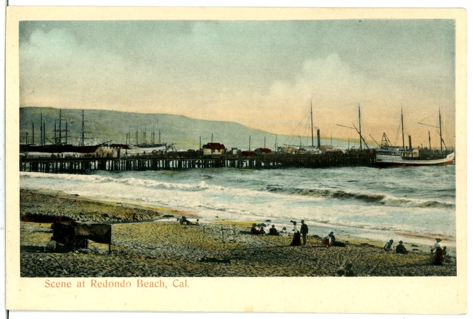 06876-Redondo Beach-1906-Scene at Redondo Beach, Cal.-Brück & Sohn Kunstverlag