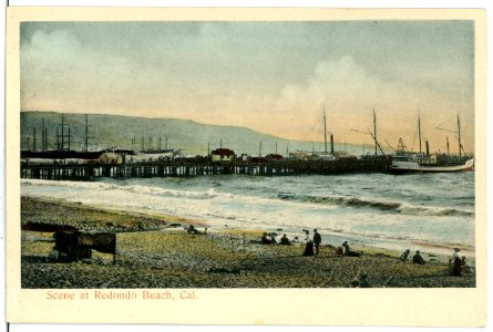 06876-Redondo Beach-1906-Scene at Redondo Beach, Cal.-Brück & Sohn Kunstverlag photo