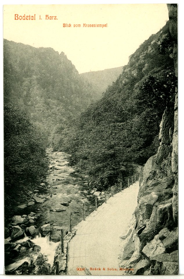 09096-Bodetal-1907-Blick vom Kronentempel-Brück & Sohn Kunstverlag
