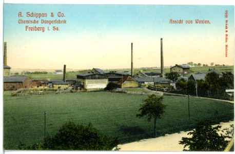 08888-Freiberg-1907-Düngerfabrik Schippan von Westen-Brück & Sohn Kunstverlag