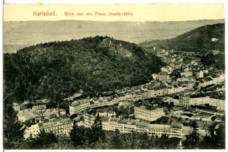 06892-Karlsbad-1906-Blick auf Karlsbad von der Franz-Josefs-Höhe-Brück & Sohn Kunstverlag photo