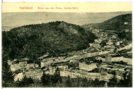 06892-Karlsbad-1906-Blick auf Karlsbad von der Franz-Josefs-Höhe-Brück & Sohn Kunstverlag