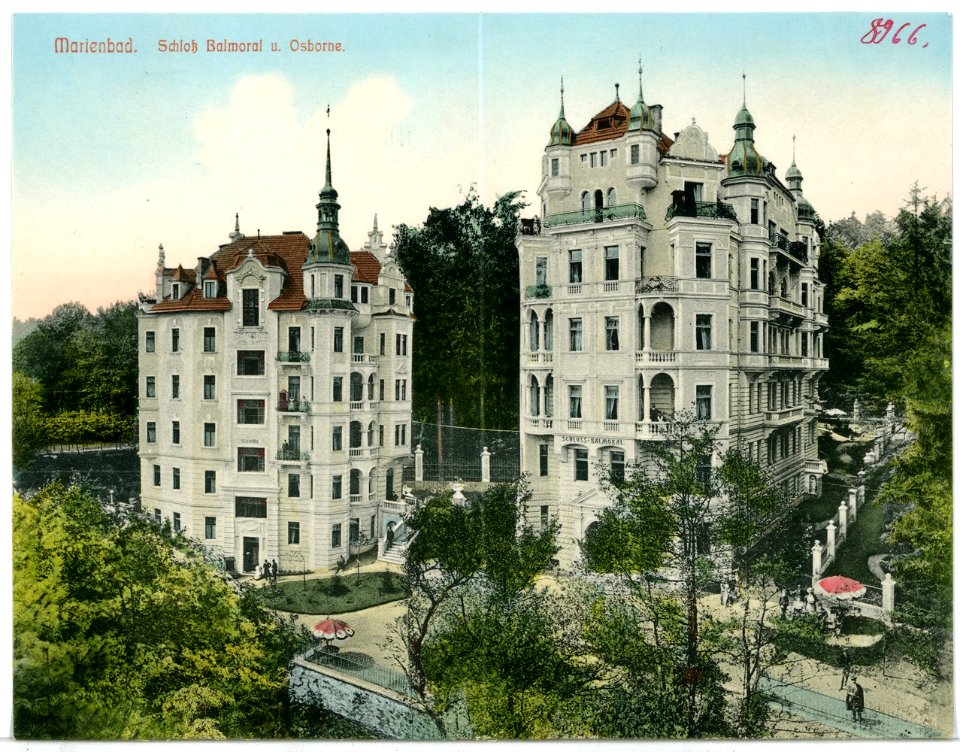 08966-Marienbad-1907-Schloß Balmoral und Osborne-Brück & Sohn Kunstverlag