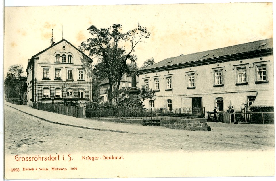06993-Großröhrsdorf-1906-Kriegerdenkmal-Brück & Sohn Kunstverlag