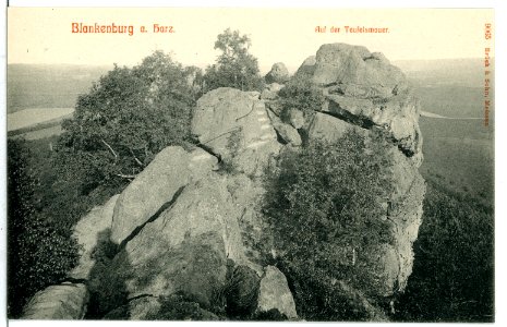 09065-Blankenburg-1907-Teufelsmauer-Brück & Sohn Kunstverlag