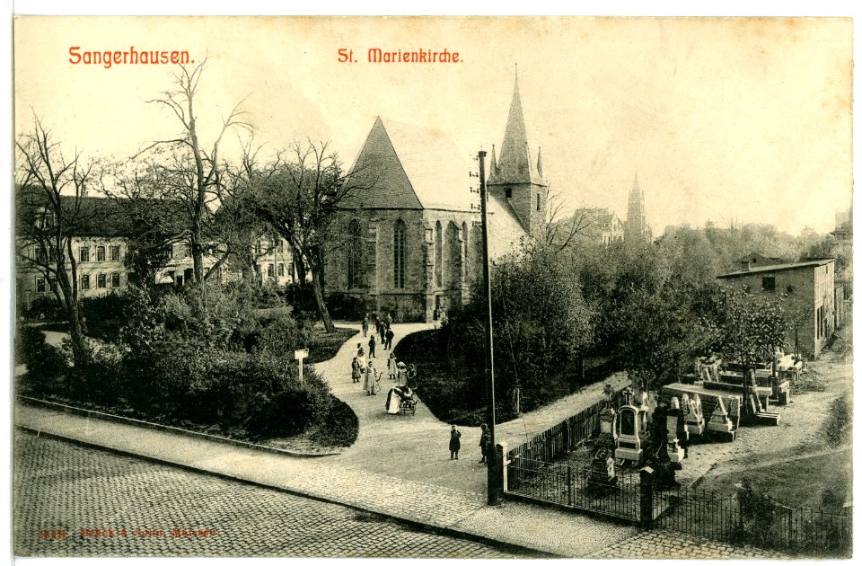 09001-Sangerhausen-1907-St. Marienkirche-Brück & Sohn Kunstverlag